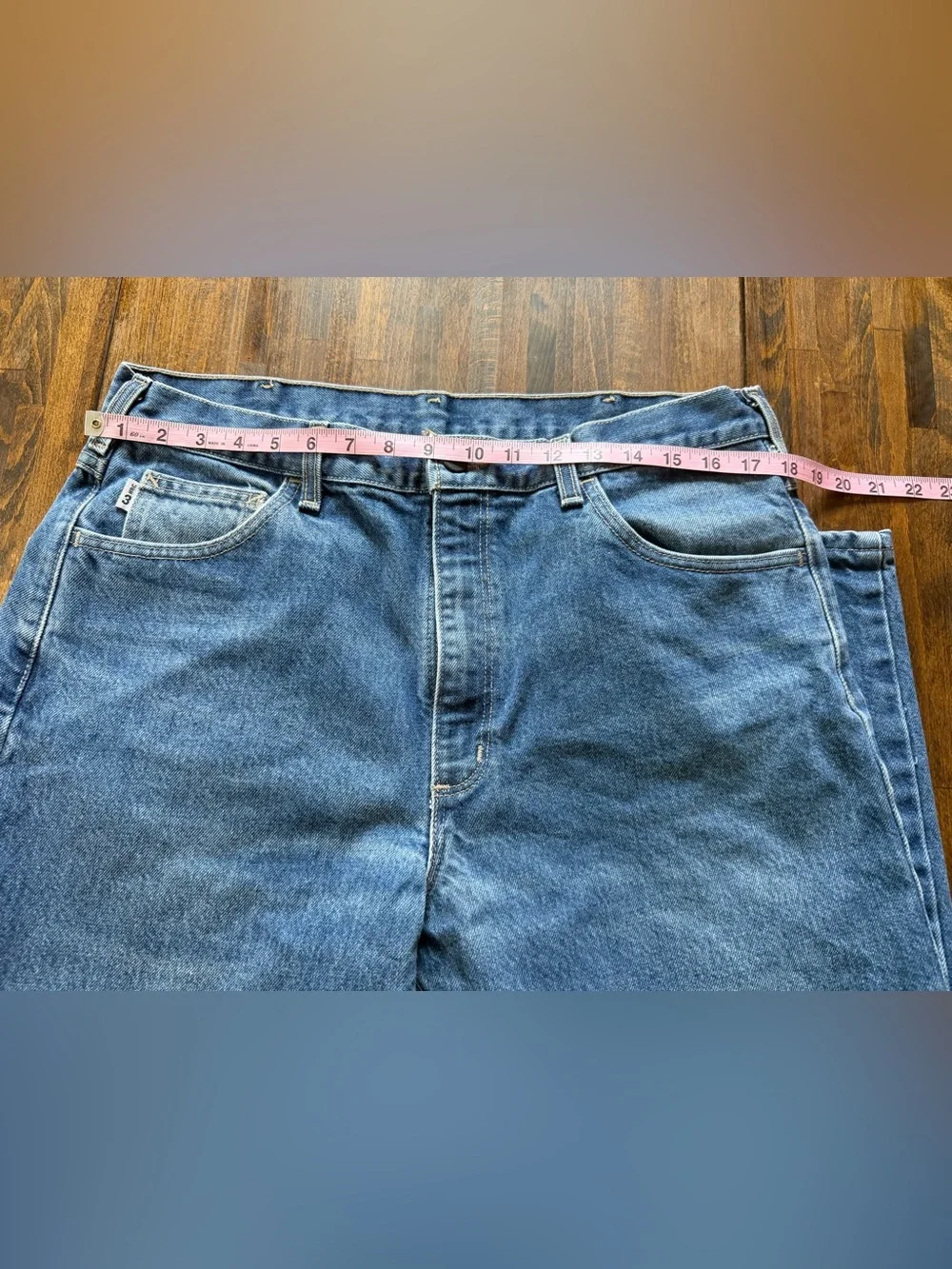 Carhartt FR Jeans Mens 36x34 True 33” HRC3 Relaxed Straight Leg Denim FRB160 DNM